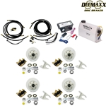 MAXX KIT Electric Over Hydraulic 5,200 lbs. Disc Brake Kit for a Tandem Axle with Gold Zinc Caliper and TruRyde® Bearings - DMK52IG2