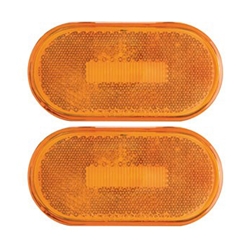 Amber Surface Mount LED Marker/ Clearance Lights with Reflex Pair