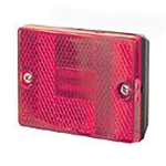 Red Square LED Marker/Clearance Light