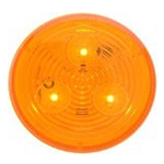 Amber 2.5” Round Sealed LED Marker/Clearance Light