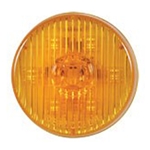 Amber 2.5” Round PC-Rated LED Marker/Clearance Light