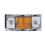 Amber Chrome Plated LED Marker/Clearance Light