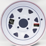 Twelve Inch Four Hole White Spoke Trailer Wheel - 41200WS