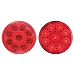 Red 2” Miro-Flex Round Sealed LED Marker/Clearance Light