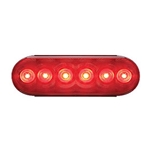 Optronics® 6” Oval Sealed LED Stop/Turn/Taillight (6 diodes) - STL-12RBK