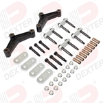 Dexter® Shackle Kit for Tandem Trailer Axle with Double Eye Springs with 35" Spacing includes Wet Bolts, Bronze Bushings & Heavy-Duty Shackles - K71-449-00
