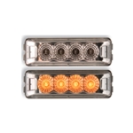 Clear Lens Amber Miro-Flex™ Thin Line Sealed LED Marker/Clearance Light