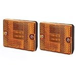 Amber Square LED Marker/Clearance Light Pair