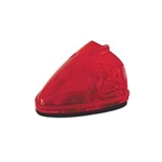 Sealed Red LED Triangular Cab/Clearance Light - PC Rated
