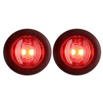 Red Uni-Lite™ 3/4” Sealed LED Marker/Clearance Lights Pair