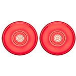 Red GloLight™ 2” Round Sealed LED Marker/Clearance Light Pair