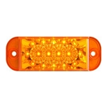 Amber LED Surface MountMarker/Clearance Light - PC Rated