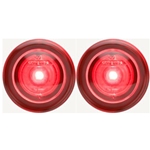 3/4" Sealed Red LED Marker/Clearance Light with Theft-Deterrent Design Pair