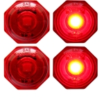 Uni-Lite™ 3/4”Red LED Non-Directional Marker/Clearance Light Pair
