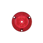 2" Red Round Sealed 7-LED Flange Mount Marker/Clearance Light with Reflex