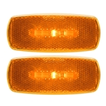 Amber LED Marker/Clearance Lights With  Reflex Pair