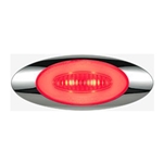 GloLight Millennium Series 4” Sealed LED Marker/Clearance Light Red - 11212701BK
