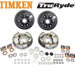 6-5.5" Bolt Circle 3,500 lbs. TruRyde® Trailer Axle Hydraulic Brake Kit with Timken® Bearings - BK655HYD-TK