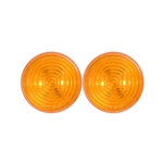 2.5" Amber Marker/Clearance Light w/Weathertight Connection Pair
