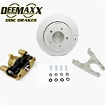 DeeMaxx® 3,500 lbs. Slip Over Disc Brake Kit for One Wheel with Gold Zinc Caliper - DM35KRTR-109GOLD
