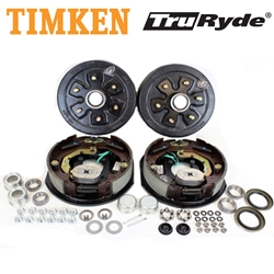 6-5.5" Bolt Circle 3,500 lbs. TruRyde® Trailer Axle Electric Brake Kit with Timken® Bearings - BK655ELE-TK